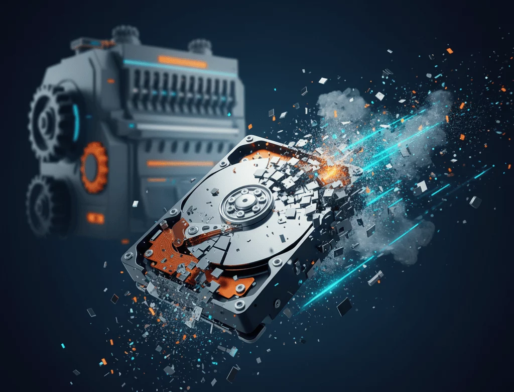 Destrucción de discos duros con información sensible