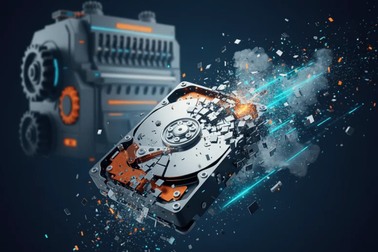 Destrucción de discos duros con información sensible