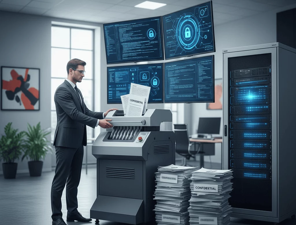 destrucción de datos confidenciales