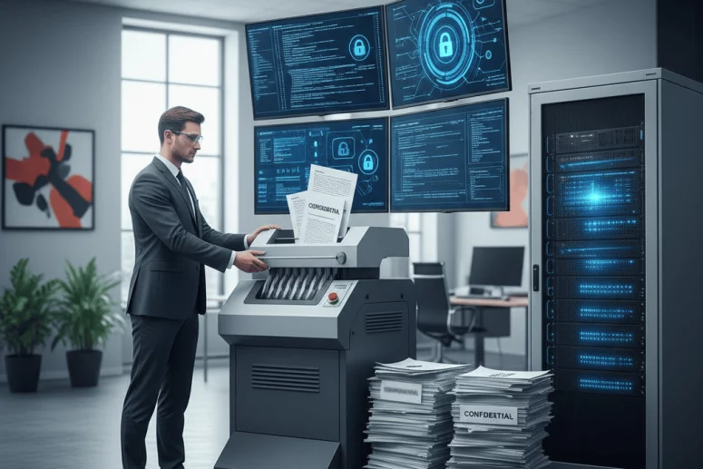 destrucción de datos confidenciales