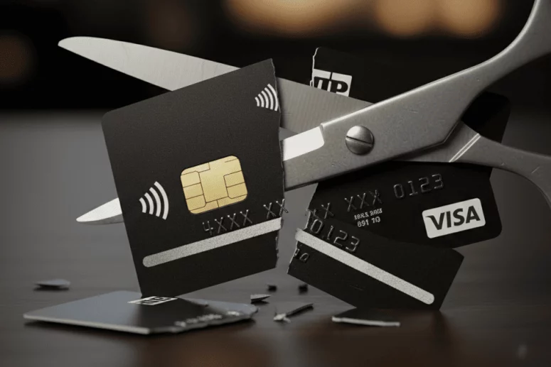 Riesgos de cortar tarjetas de crédito con tijeras