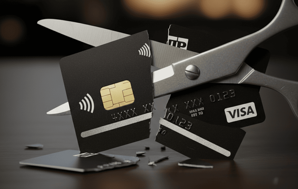 Riesgos de cortar tarjetas de crédito con tijeras