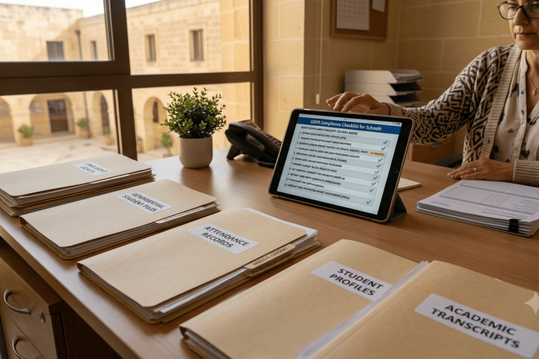 Gestión de expedientes académicos conforme al RGPD en un centro educativo de Mallorca